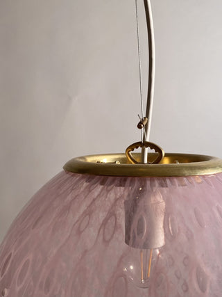 Murano Klotlampa Medium Rosa Påfågel