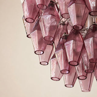 Vintage Murano Takkrona Poliedri Carlo Scarpa Rosa