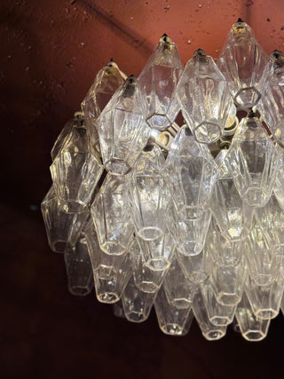 Vintage Murano Chandelier Poliedri Carlo Scarpa
