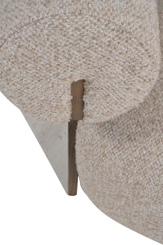 Fåtölj 'Madrid' Bouclé Beige