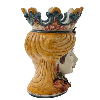 Testa Di Moro 40cm Woman Pomegranate Yellow/Orange