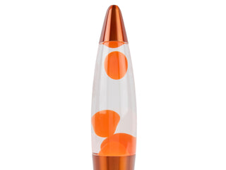 Lava Lamp Funky Rocket Orange