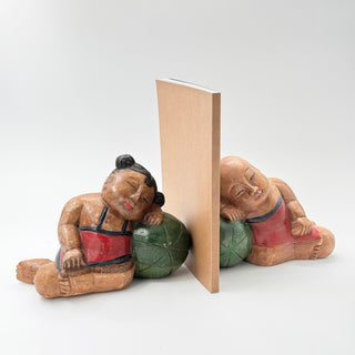 Figuriner Sovande Barn Handsnidade