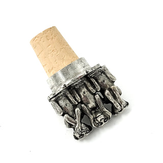 Wine Cork Three Monkeys in a Row