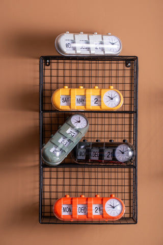 Alarm Clock Retro Tube Black