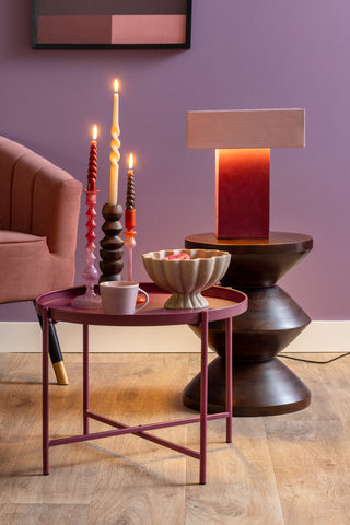 Table Lamp Grato Recto, Mauve & Lavender