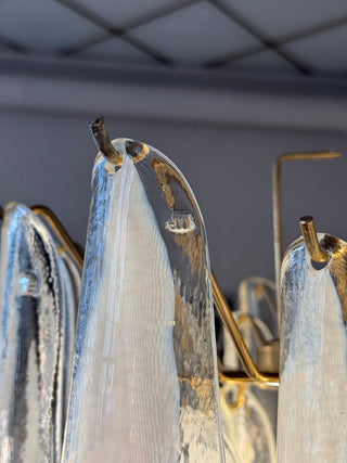 Vintage Murano Chandelier La Murrina Lattimo White