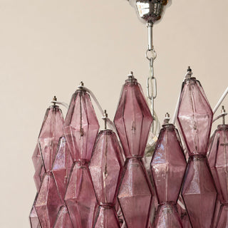 Vintage Murano Takkrona Poliedri Carlo Scarpa Rosa