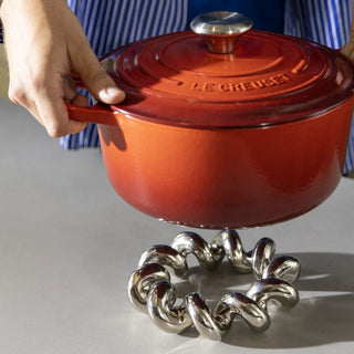 Grytunderlägg Trivet Skruvad Silver