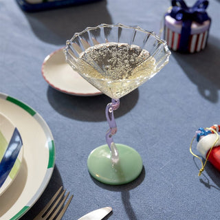 Cocktailglas Curve Rosa (Set om 2)