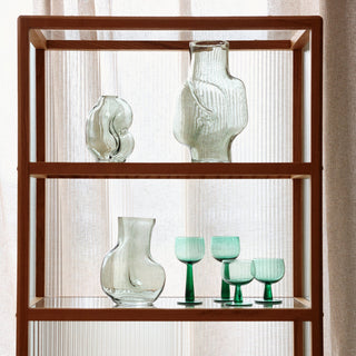 Gleam Glass Vase Tall - Olive
