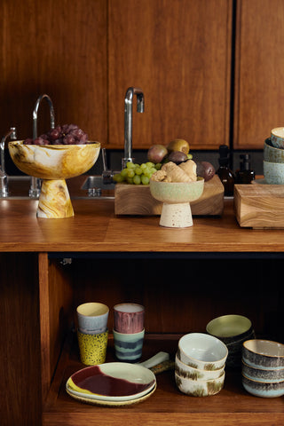 70s ceramics: Tapas Bowl On Base L, Slush