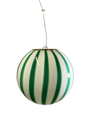 Murano Klotlampa Large Grön Stripe