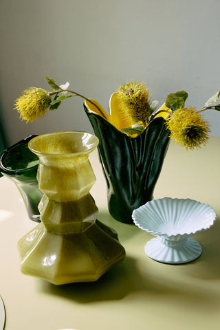 Vase Glass Silhouette, Green