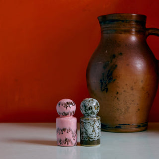 70s ceramics: Pepper & Salt jar, Baroque