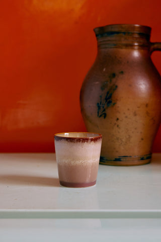 70s ceramics: Coffee mug Bloom