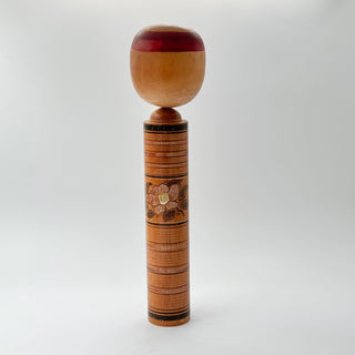 Dentō Kokeshi, Naruko, Black/Red 45cm
