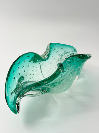 Hand-blown Glass Bowl Green