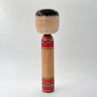 Dentō Kokeshi, Red/Green/Purple 40cm