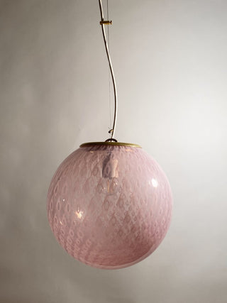 Murano Klotlampa Medium Rosa Påfågel