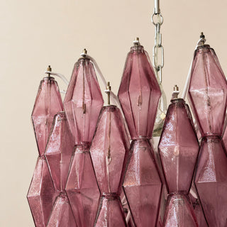 Vintage Murano Takkrona Poliedri Carlo Scarpa Rosa