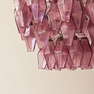 Vintage Murano Takkrona Poliedri Carlo Scarpa Rosa
