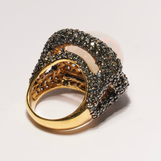 Cocktailring med Opal och Safirer