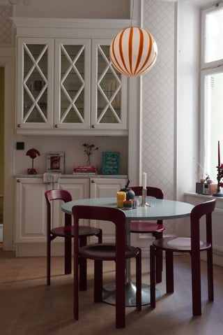 Murano Klotlampa Large Senapsgul Stripe