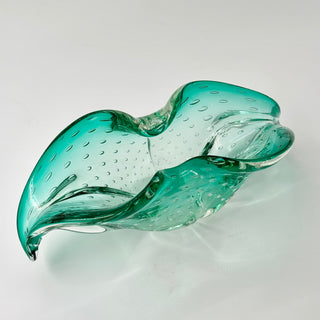 Hand-blown Glass Bowl Green