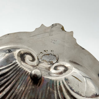 Shell dish Lunt Nickel silver 80s