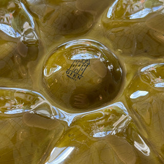 Oyster dish Faïencerie de Gien 50s