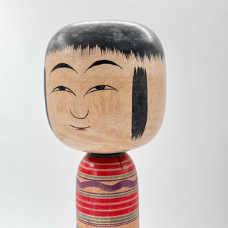 Dentō Kokeshi, Red/Green/Purple 40cm