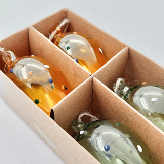 Hängande ägg Sheere Prickig (Set om 4)