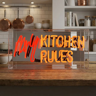 Neonlampa Box My Kitchen my rules