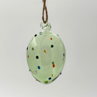 Hängande ägg Sheere Prickig (Set om 4)