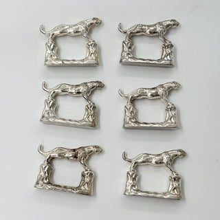 Servettringar Leopard (Set om 6)
