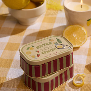 Doftljus Bistro Lemon Printed Tin - Meyer Lemon