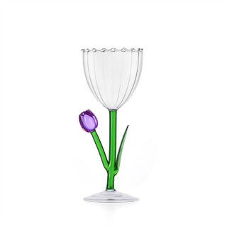 BOTANICA Wine Glass Purple Tulip