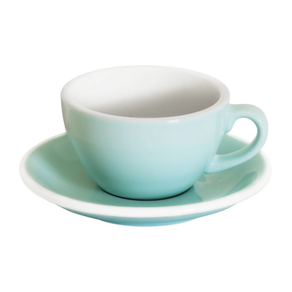 Cappuccino cup "Egg" River Blue