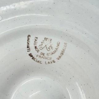 Ostrontallrik 50-tal Faience de St Amand