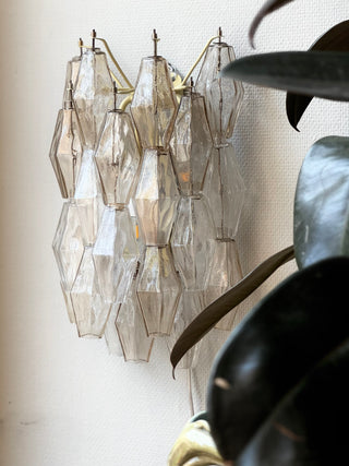 Pair of Poliedri Wall Lamps by Carlo Scarpa 1960s