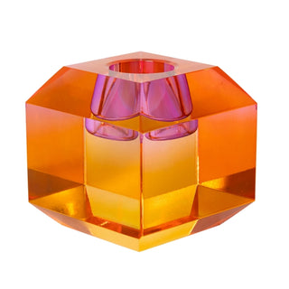 Kristall Ljustake, Gul Ombre 6cm