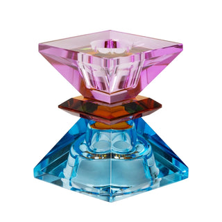 Kristall Ljustake, Violet/Koboltblå/Amber 7,5x4,5cm