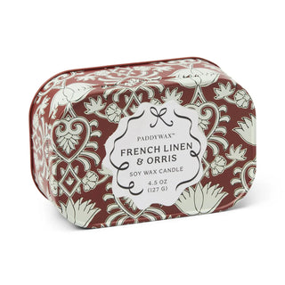 Scented Candle A Dopo Printed Tin - French Linen & Orris