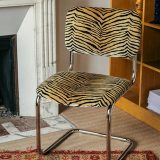Chair Classica Tiger Velvet & Chrome