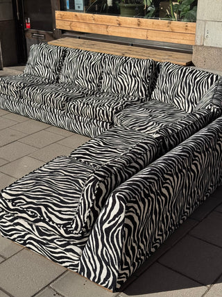 Modular sofa 'Playboy' DUX 70s Zebra