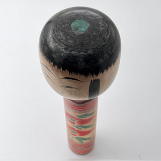 Dentō Kokeshi, Red/Green/Purple 40cm