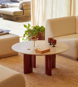 Coffee table Carlotta, Pink Marble