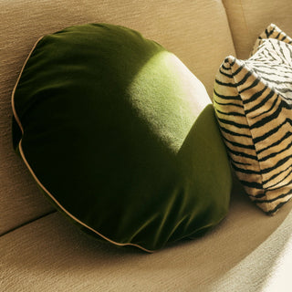 Cushion Bomboloni Olive Green Velvet