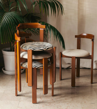 Chair Laura, Tiger Velvet & Wood